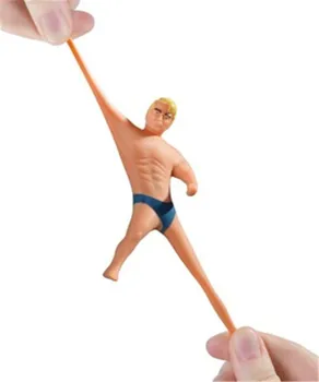 

9cm Antistress Silicone Stretch Arm Toy Figure Armstrong Bodybuilder Twisting Pulling Bending Super Stretch Toy