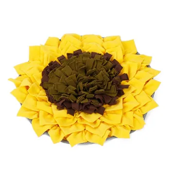 

Pet smell mat sunflower smell mat intelligence prevention choking training dog yoga mat slow food dog bowl