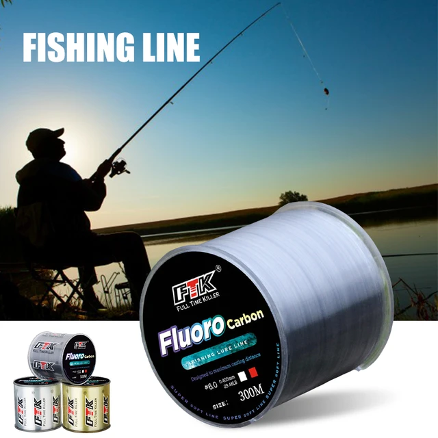 500m Nylon Fishing Line Carbon Surface Super Strong Pull Cut Water