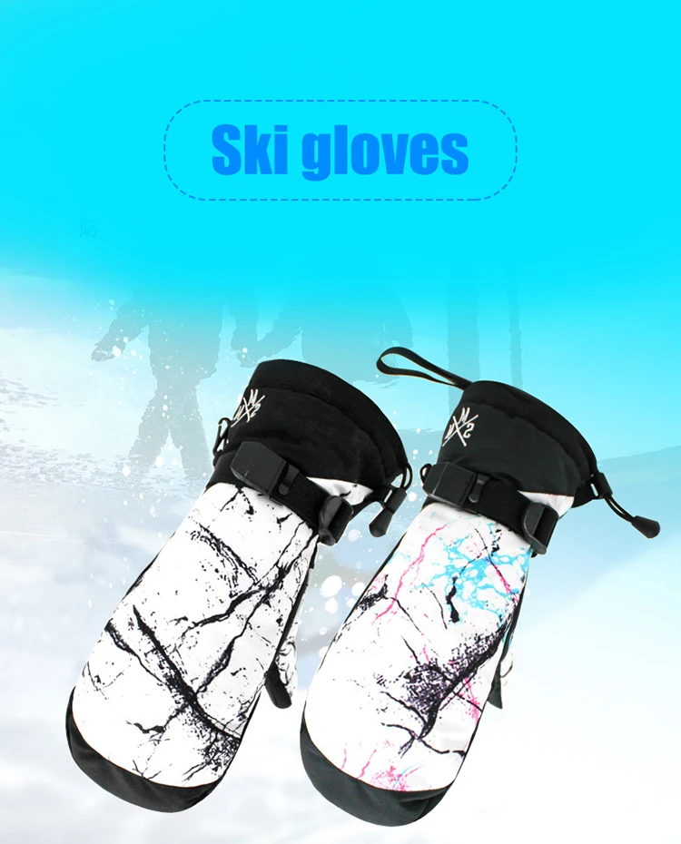 Мужские Сенсорный экран для женщин лыжные перчатки водонепроницаемые длинные наручные Велоспорт Лыжный спорт варежки ветрозащитные теплые сноуборд 5 пальцев перчатки