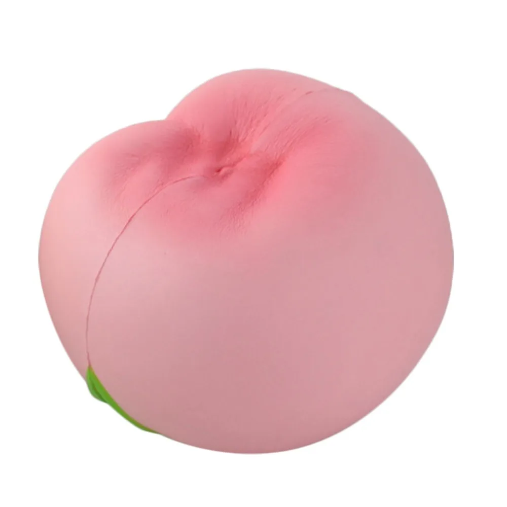 Очаровательные приседания Kawaii Jumbo медовый персик медленно поднимающийся крем Ароматизированная игрушка для снятия стресса 0902