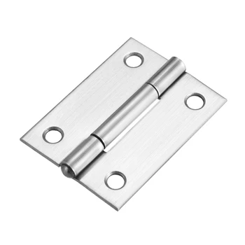 

uxcell 1.97" Hinge Silver Door Cabinet Hinges Fittings Brushed Chrome Plain 6pcs