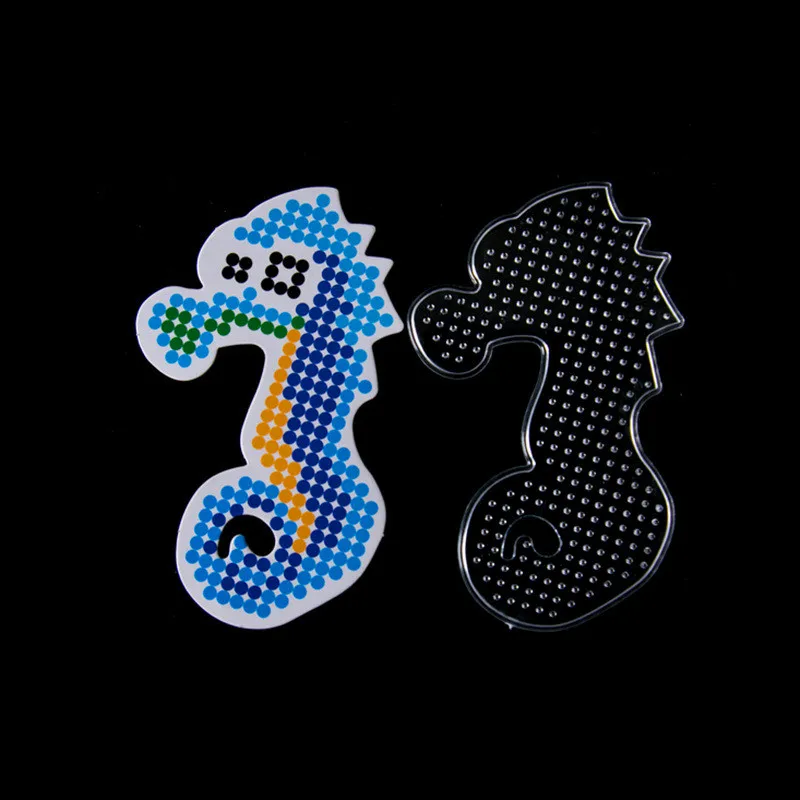 5 мм Хама бусины шаблон с цветной бумагой пластик трафарет головоломки Perler головоломки бусины Diy Прозрачная форма головоломки обучающие игрушки