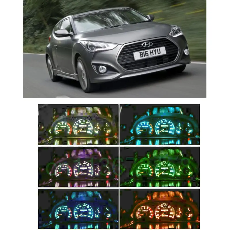 20pc LED Light+Twist Lock Instrument Panel Dashboard Light for Hyundai Matrix Santa Fe creta accent Sonata Terracan Veloster