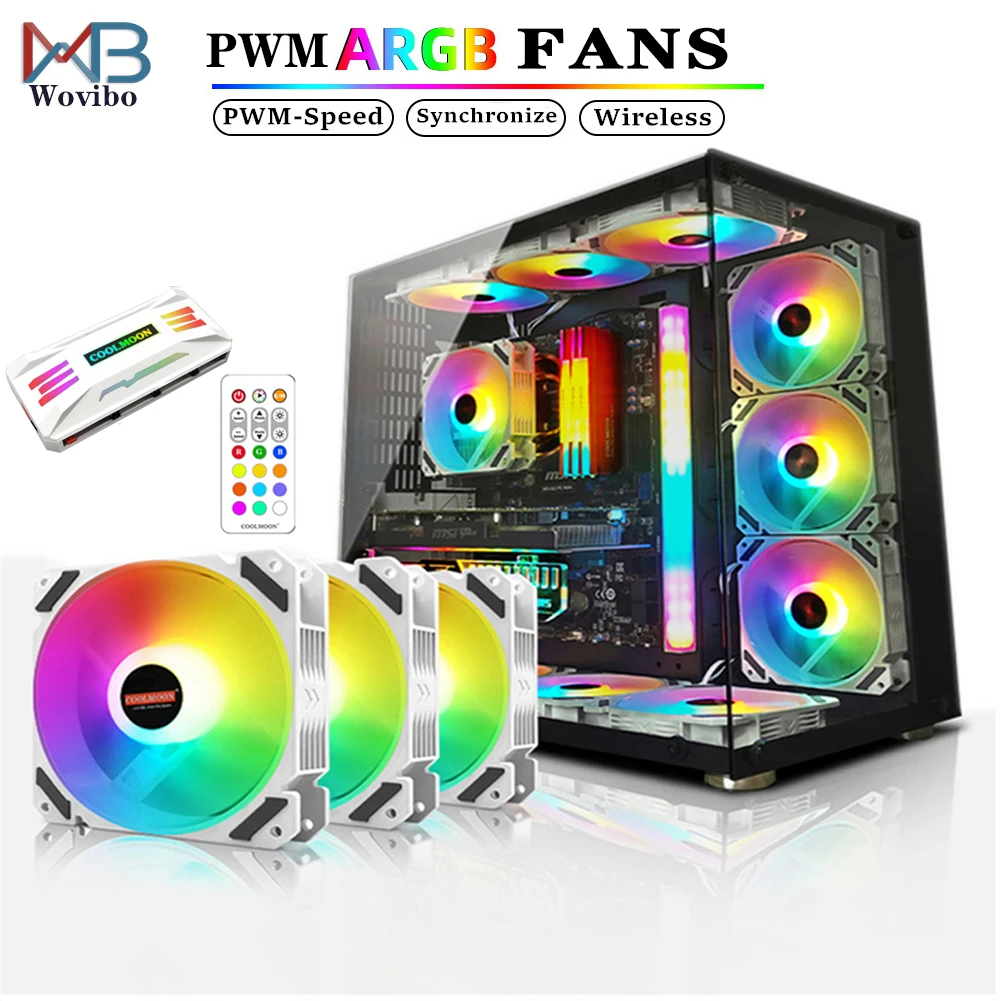 Вентилятор с RGB-подсветкой 120 мм 4 контакта 5 В 3 | Компьютеры и офис