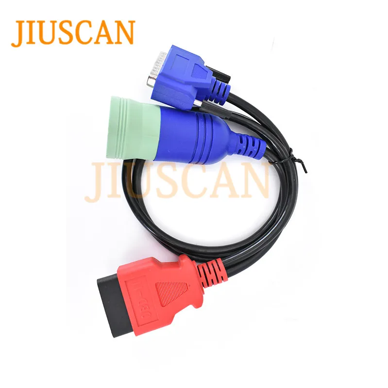 

JIUSCAN 9 Pin to OBDII Cable for Portocol Adapter 5 universal Diesel Engines Diagnostic Scanner