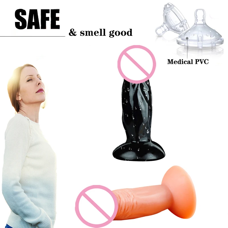 Samll мягкий реалистичный фаллоимитатор на присоске фалос искусственный пенис