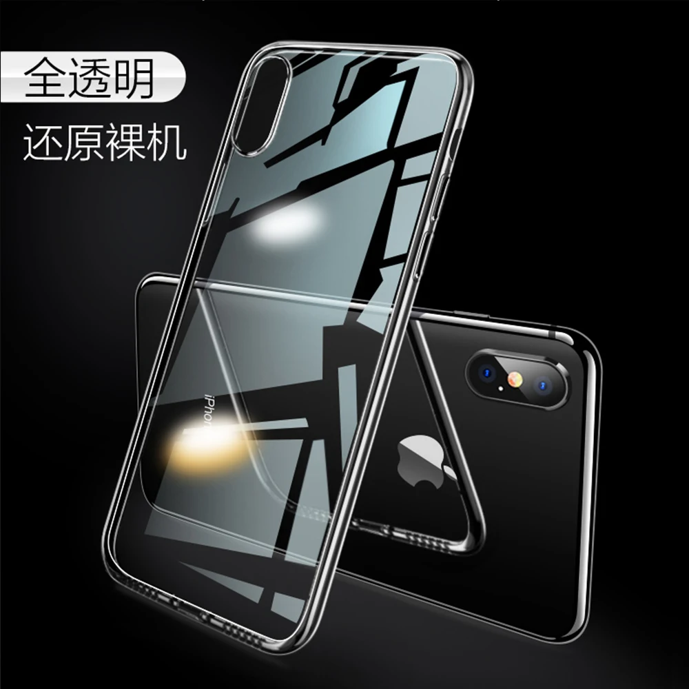 Transparent Silicone phone etui capinha coque cover case for iphone 5 5s se 6 6s 7 8 plus x 10 xs max xr Shockproof Case Soft | Мобильные