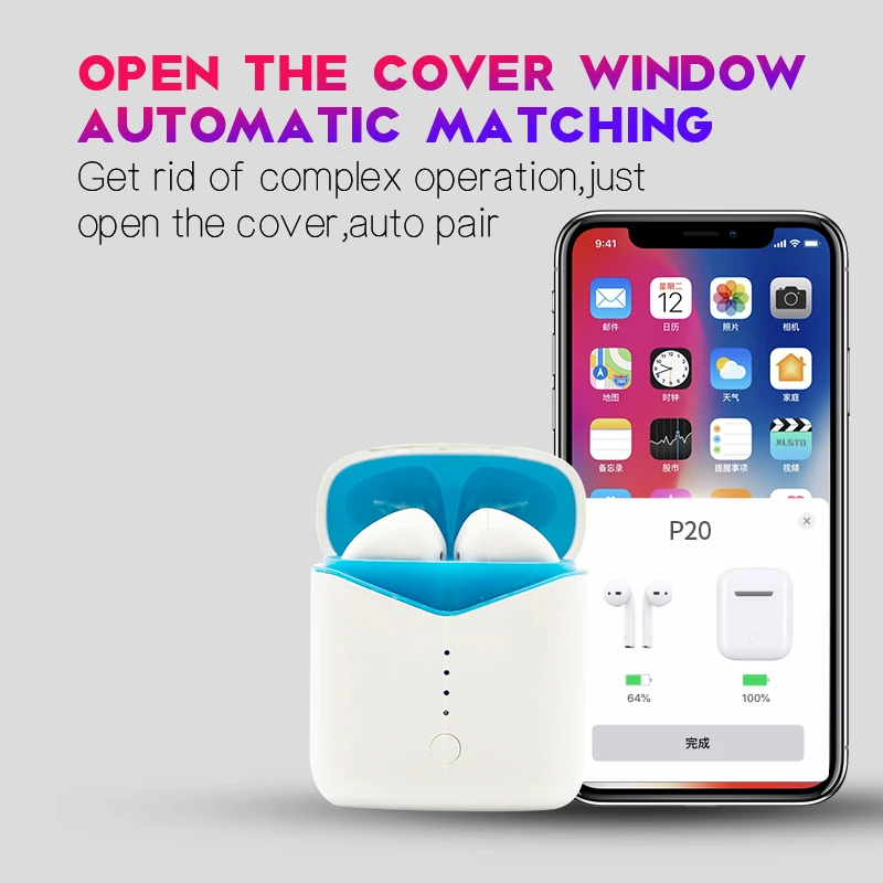 Newest Mini Wireless Bluetooth Earphones 5.0 Handsfree Stereo Earbuds Headset With Charging Box Invisible Earbud for Smart Phone