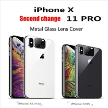 Подходит для iPhone Apple X XS MAX 11Pro для iPhone 11 PRO MAX диффузор наклейка Модифицированная крышка камеры титановый сплав