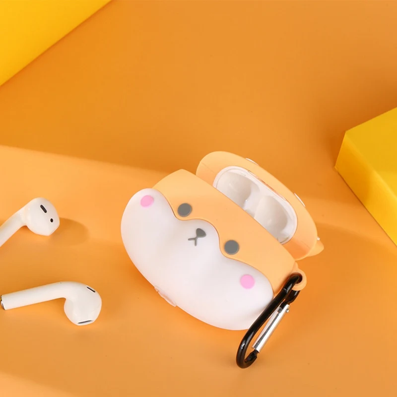Для Apple AirPods 1 чехол 3D милый мультфильм корги щенок беспроводной чехол для наушников для Airpods 2 Earpods аксессуары