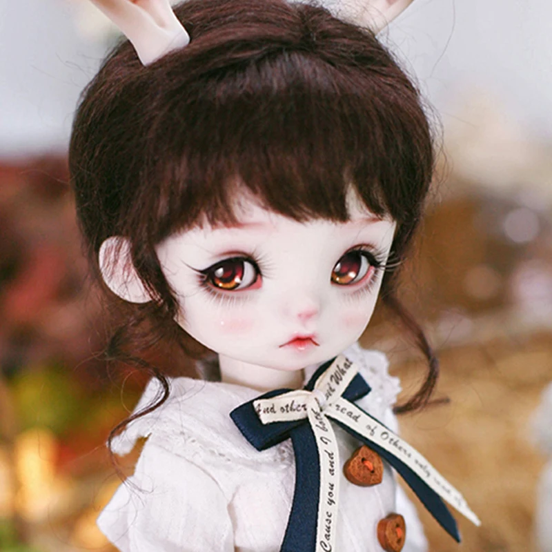 Полный набор BJD 1/6 женская кукла Джина маленький кролик SD кукла регулируемое соединение взрослые головоломки игрушка голый ребенок белая кожа натуральная кожа