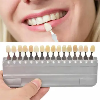 

High Quality A1-D4 Dental Porcelain Teeth Oral Dental Pan Classical Tooth color card 16Color shade guide porcelain teeth
