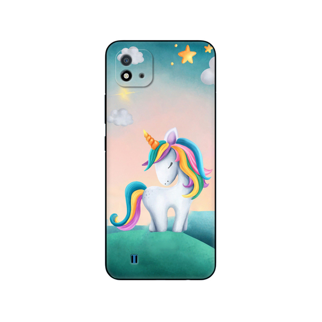 Realme C11 2021 2020 Case Soft Silicon Back Cover For OPPO RealmeC11 C 11 Phone Case RMX3231 RMX2185 6.5inch black tpu case