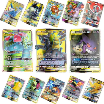 

Hot Sell GX EX Shining Pokemones Cards Game Battle Carte 25 50 100pcs Trading Cards Game Kids Toys