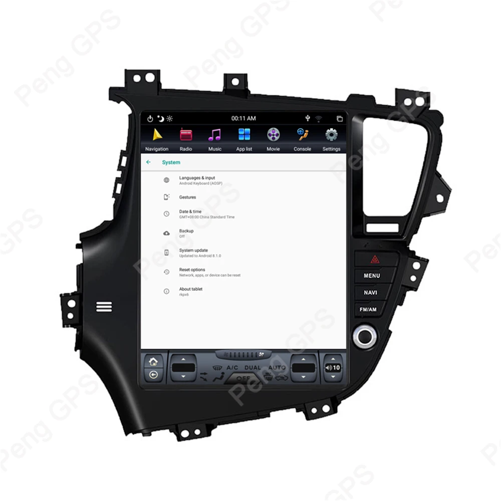 Android 8,1 gps Навигация DVD плеер для KIA K5/Optima 2010-2013 левый руль Тесла радио 12," HD ВИО 1920*1080 головное устройство