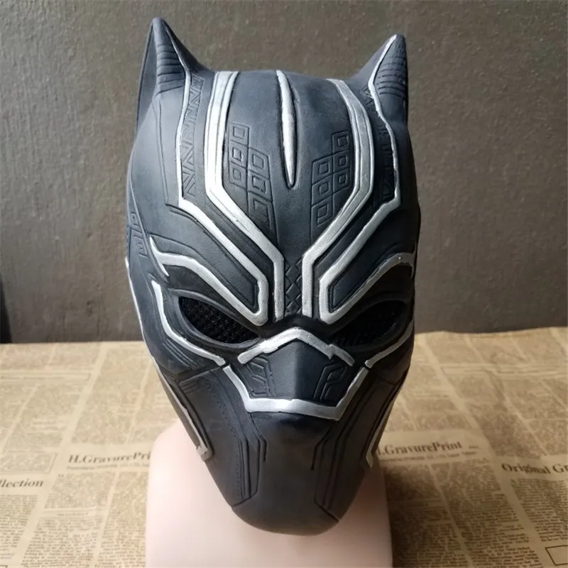 Новинка 2018 однотонные 3D черные маски Пантеры фильм Фантастическая