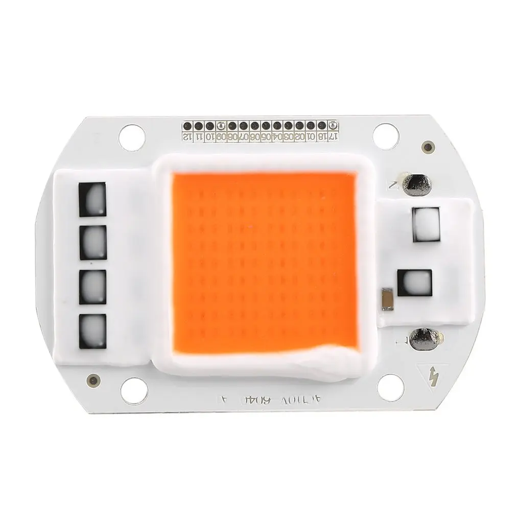 

50W LED Grow Lights Full Spectrum LED COB Indoor Plant Grow Light For Garden Greenhouse Hydroponic 380NM-840NM 50000H