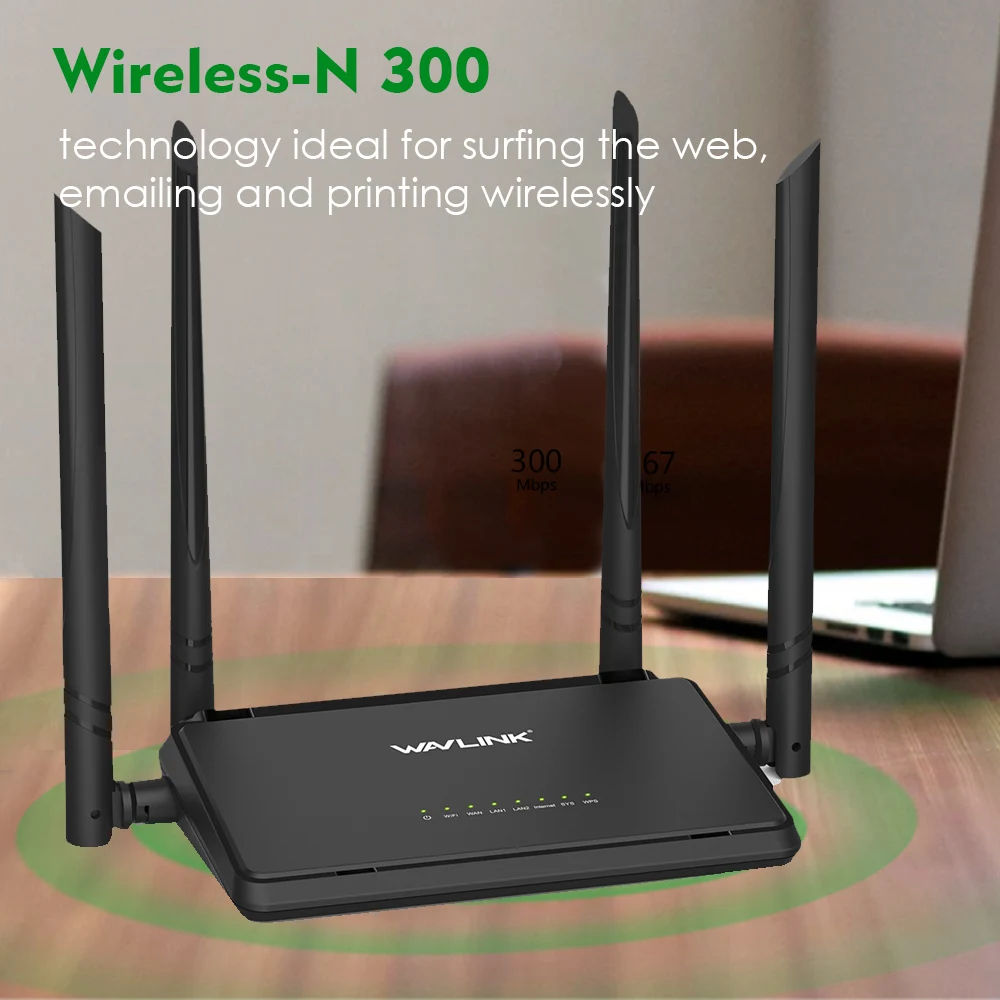 Wavlink 2 4G 300 Мбит/с беспроводной Смарт Wifi маршрутизатор повторитель точка доступа с