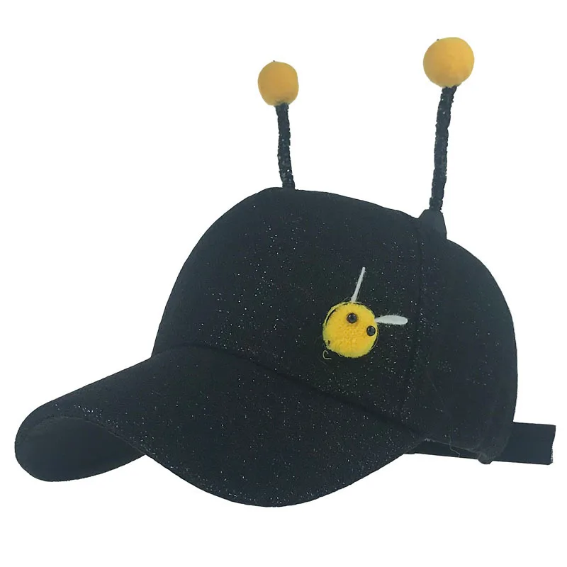 ZLD 2 to 8 Years old Spring Children Baseball Cap Boy Girls 3D Little bee Snapback adjustable Kid Hip Hop Hat Sun cap