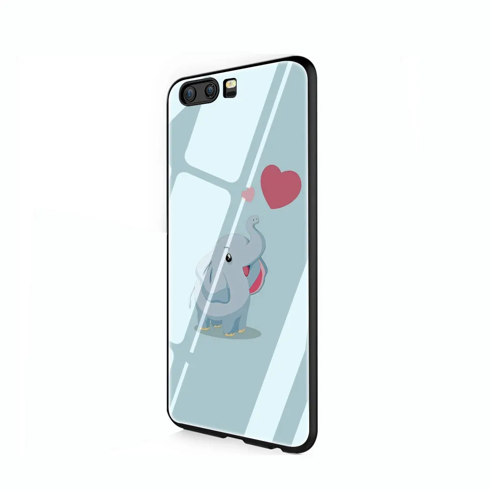 Милый чехол из закаленного стекла Dumbo чехол для Huawei P10 P20 P30 mate 20 Honor 9 10 Lite Pro 7A 8X P Smart - Цвет: G8