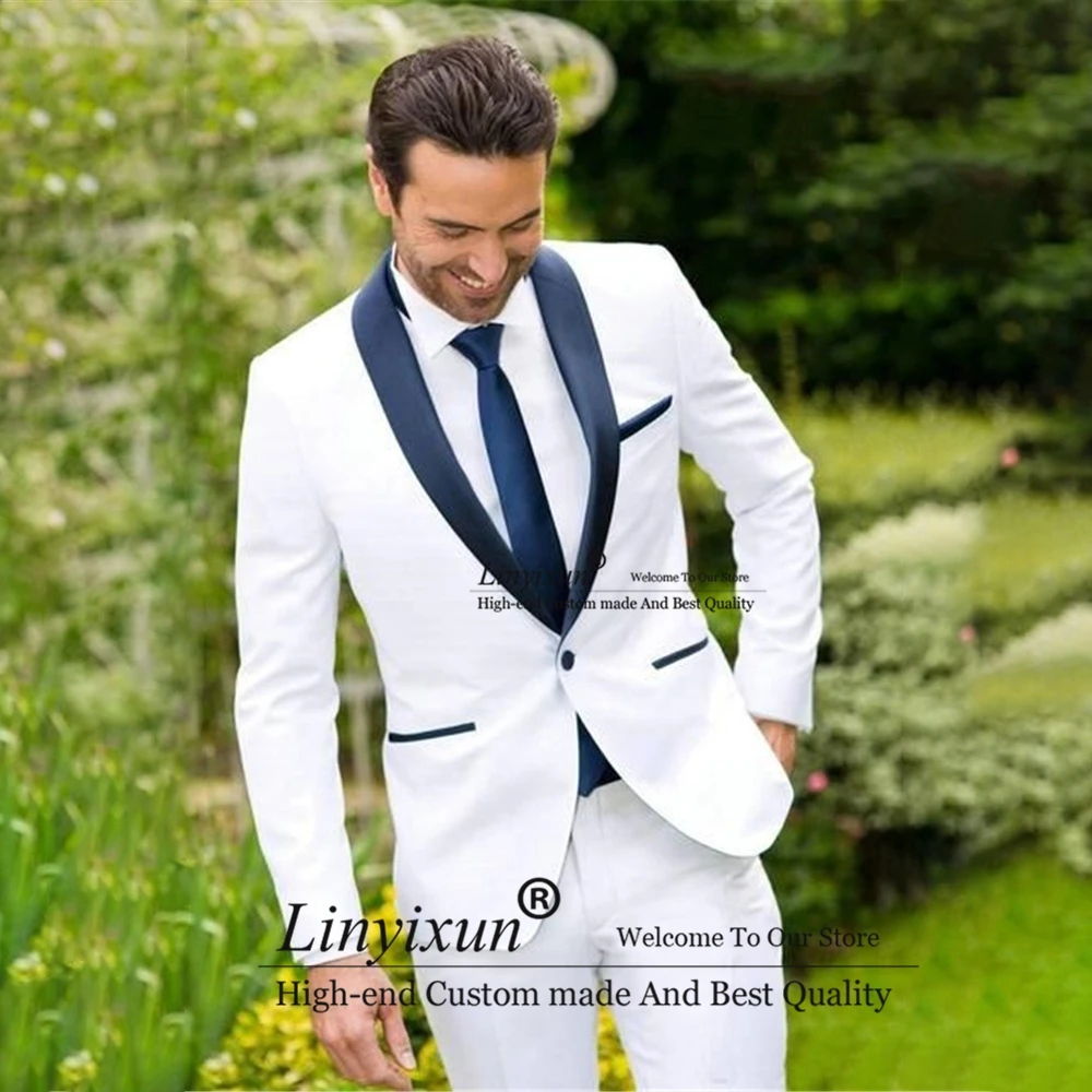内祝い 白いメンズスーツ フォーマルなウェディングスーツ 結婚式のケープ スリムフィット 2ピースセット ジャケットとパンツ ブランドおしゃれ Ykeconsulting Com