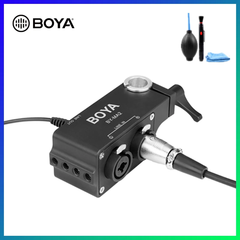 Boya BY MA2 двухканальный аудиомикшер для записи XLR разъем 6 5 мм до 3 Беспроводная