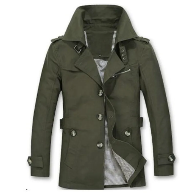 New Arrival Trench Jacket Men Cool Design Casual Outwear Spring Autumn Mens Trench And Coats Fashion Clothing