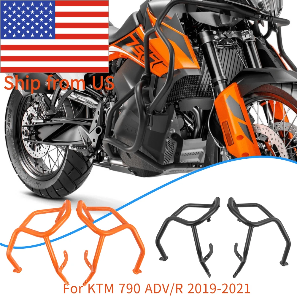 

2020 790 ADV R Motorcycle Lower Engine Guards Protector Crash Bars Frame Sliders Bumper for KTM 790 Adventure Adv 2019-2021