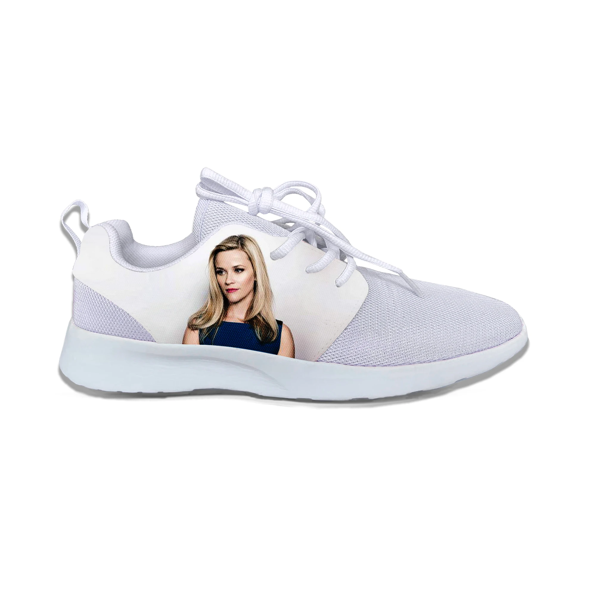 

2019 Hot Cool Fashion Pop Funny Summer High Quality Sneakers Handiness Casual Shoes 3D Printed For Men Women Reese Witherspoon