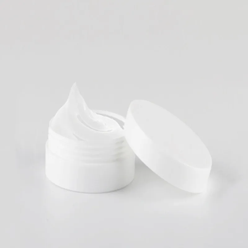 300pcs/lot 10g PP White Make Up Small cream Jar with inner lids, plastic white cosmetic container for eye cream