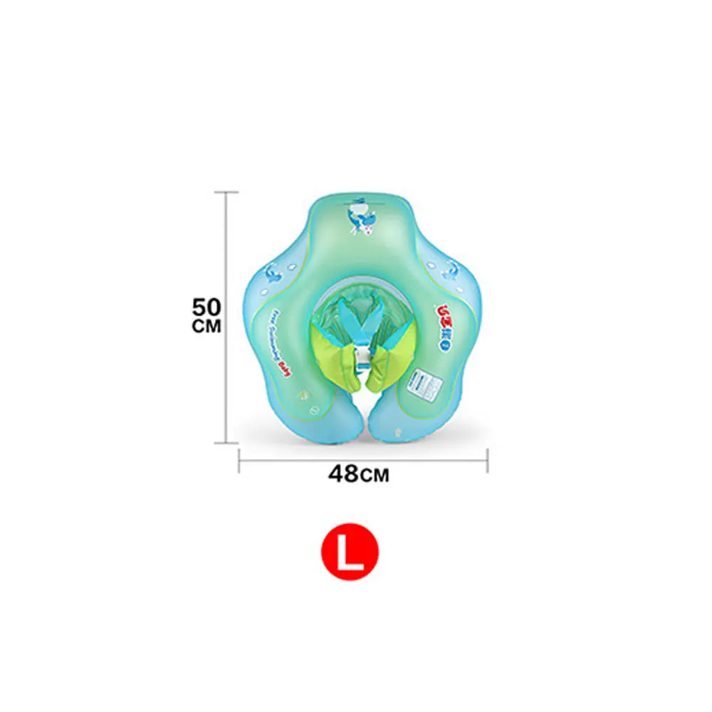 Плавательный тренажер надувной круг аксессуары для малышей экологичный ПВХ плавательный круг плавательный бассейн аксессуары надувной круг игрушка - Цвет: L