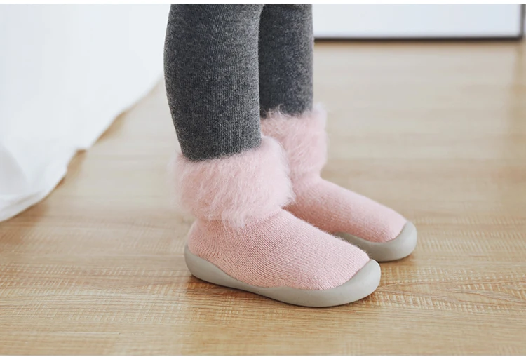 Обувь для малышей; обувь для маленьких девочек; зимняя обувь для малышей; обувь для маленьких девочек; обувь для малышей с мягкой подошвой; теплая резиновая подошва