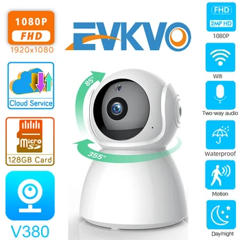 

EVKVO 1080PHD Home Security IP Camera Wi-Fi Wireless Baby Monitor Surveillance Camera Night Vision Mini Network CCTV Camera