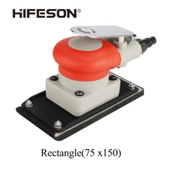 HIFESON – polisseuse pneumatique carrée, Machine à polir le papier de verre pour voiture, Type de Clip, châssis à bride, broyeur, outil de polissage 