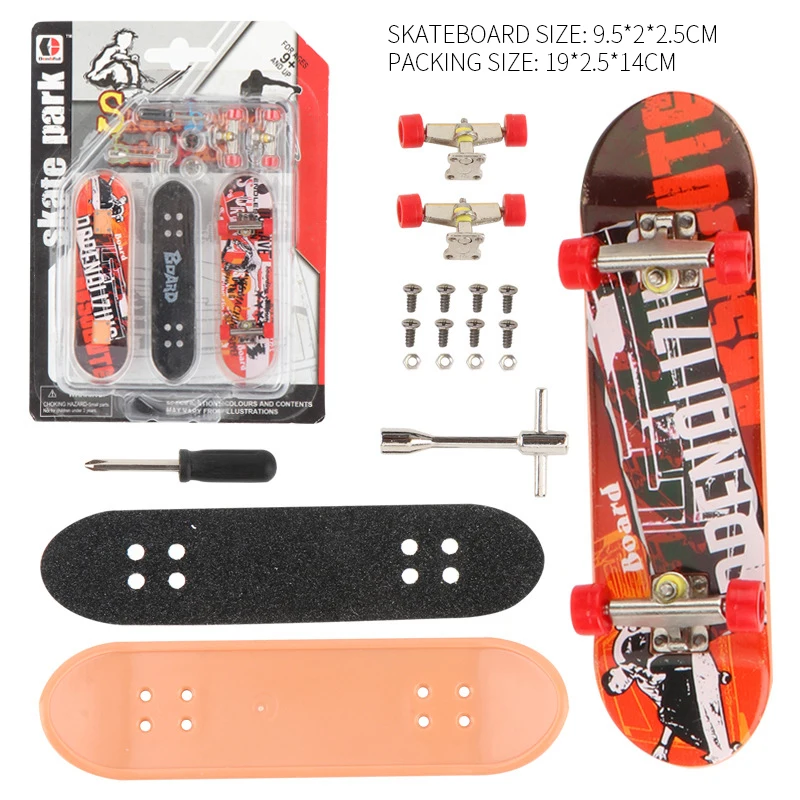 Details about   9 Finger Skateboard Fingerboard Skate Board Kids Deck Mini Party Toy with Accs 