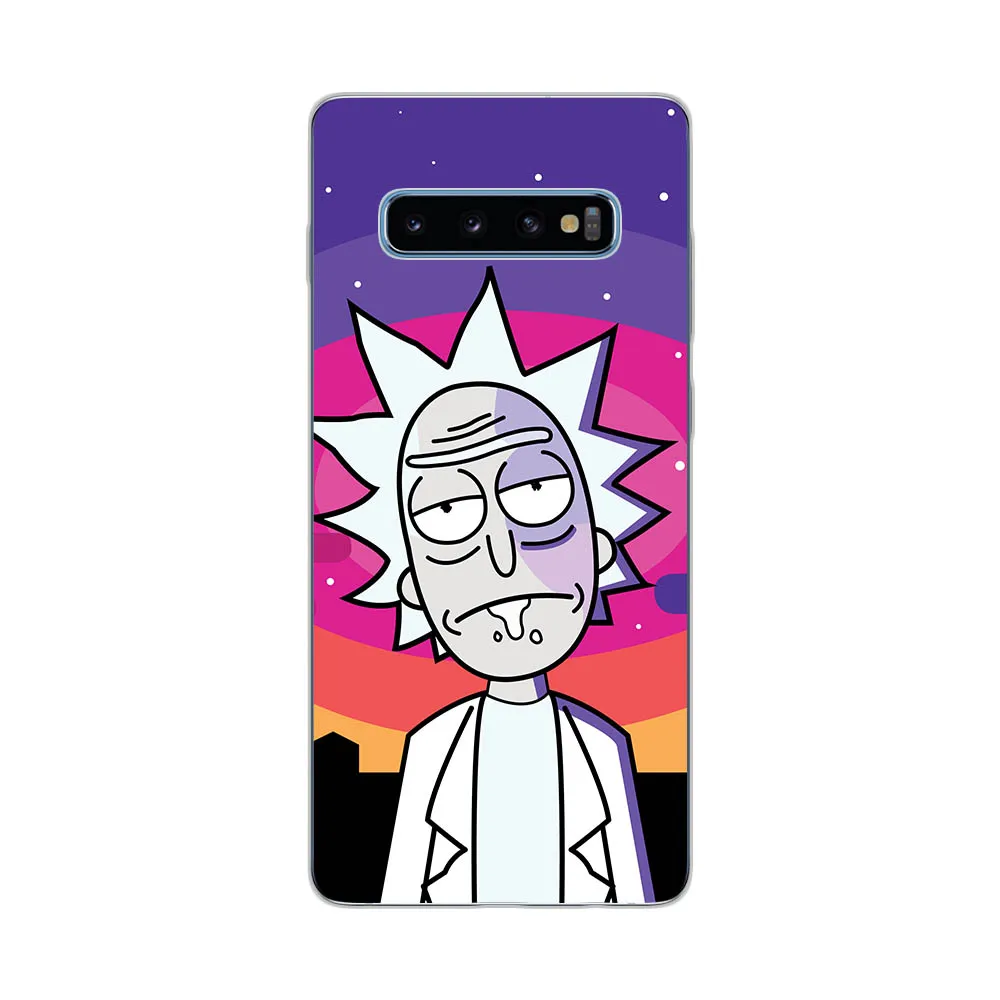 Чехол для телефона Rick and Morty с героями мультфильмов для Samsung Galaxy S8 S9 S10 Plus S6 S7 Edge S10E Note 8 Note 9 Note 10 Pro Cover Etui - Цвет: C19