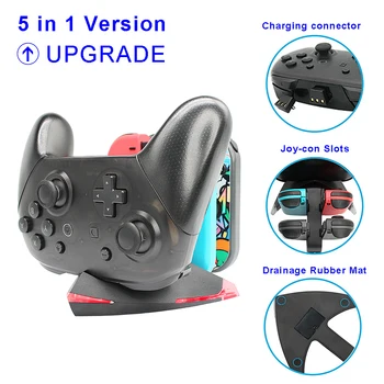 

Fish Shape Charging Dock for NS Nintend Switch Joy Con Controller 3 in 1 Charger Stand for Nintendo Switch Pro Gamepad