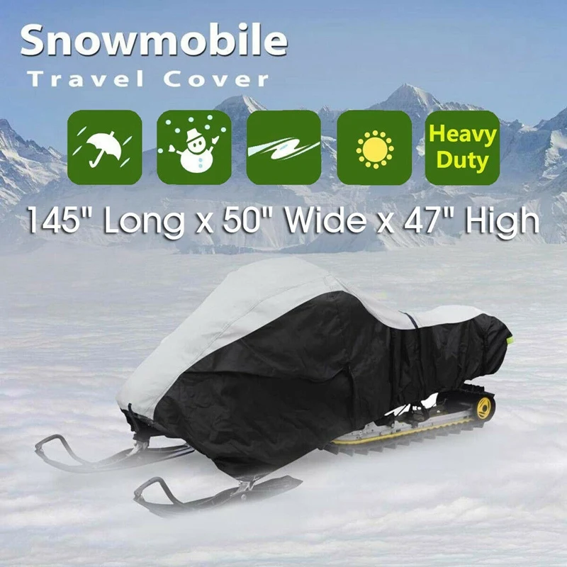 145X51X48 дюймов водонепроницаемый Trailerable открытый лыжный снегоход Sled чехол для хранения
