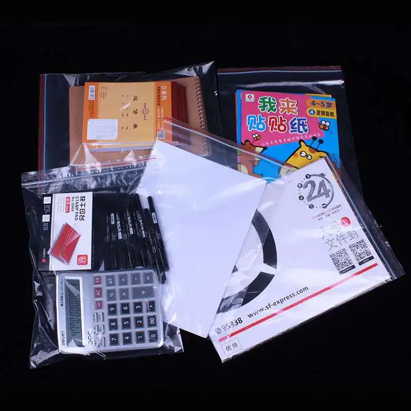 100 Pcs/lot Mini Zip Lock Bags for Packing PE Plastic Packaging Bags Plastic Zipper Bag Ziplock Bag Ziplock Drawstring Pouch 2