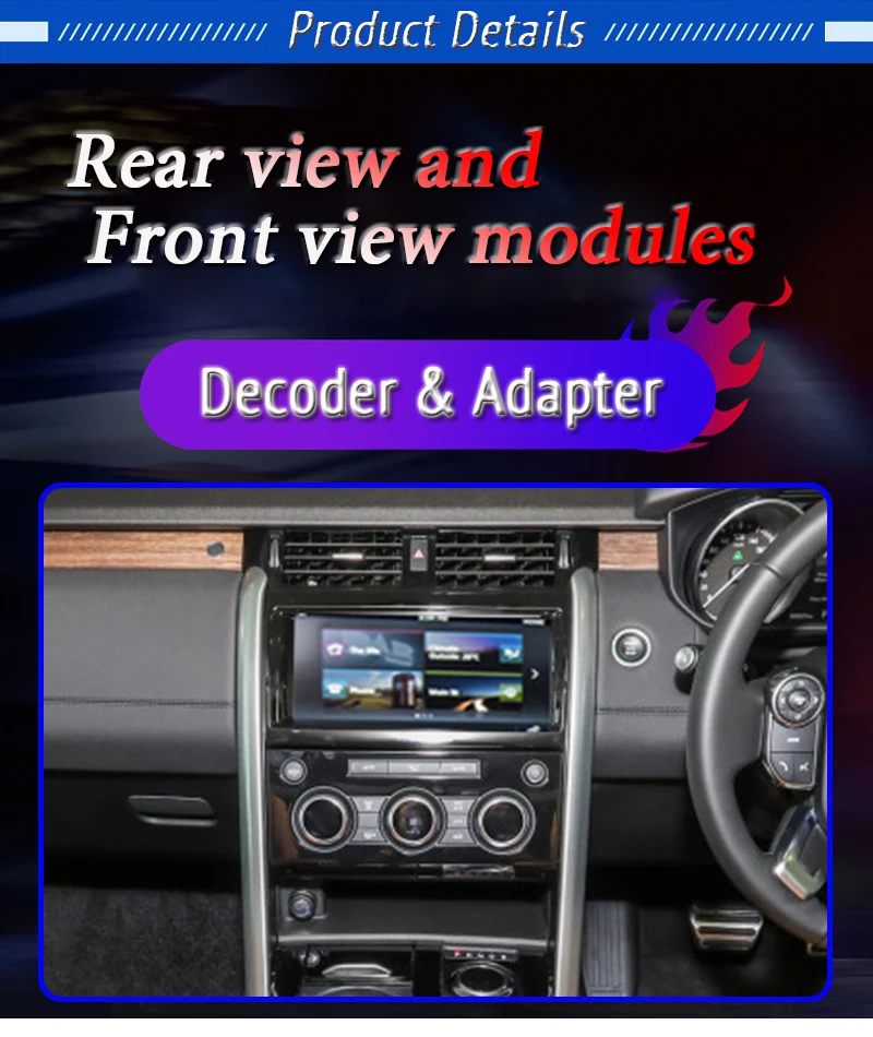 Rear Front ViewCamera Decoder For Land Rover Discovery 5 L462 2017~2020 Interface System Original Car Screen Upgrade CAM Adapter sds