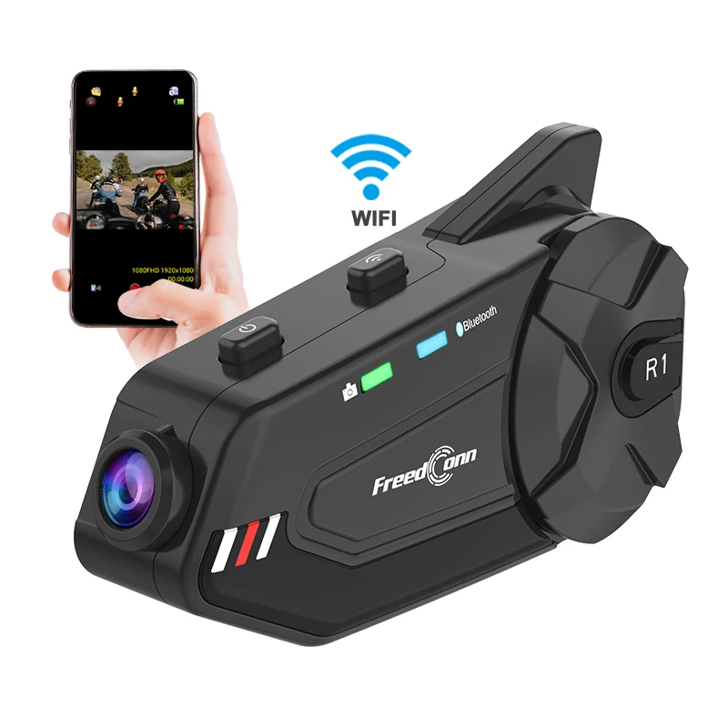 Мотогарнитура для шлема freedConn R1 plus Bluetooth-микрофон Wi-Fi 6 динамиков | - Цена: 4 300,96 - 12 846,74 руб.
