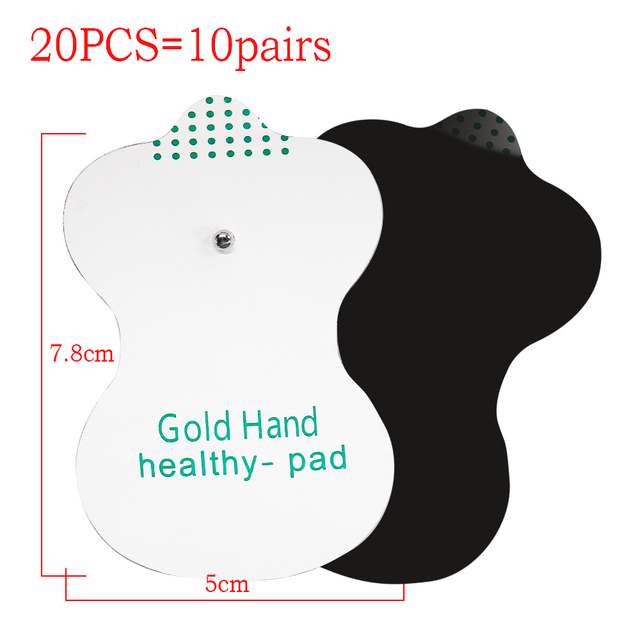 pairs) 4*4cm Tens Electrode Pads Pin Type Physical Therapy Massager Electric Digital Machine Massager