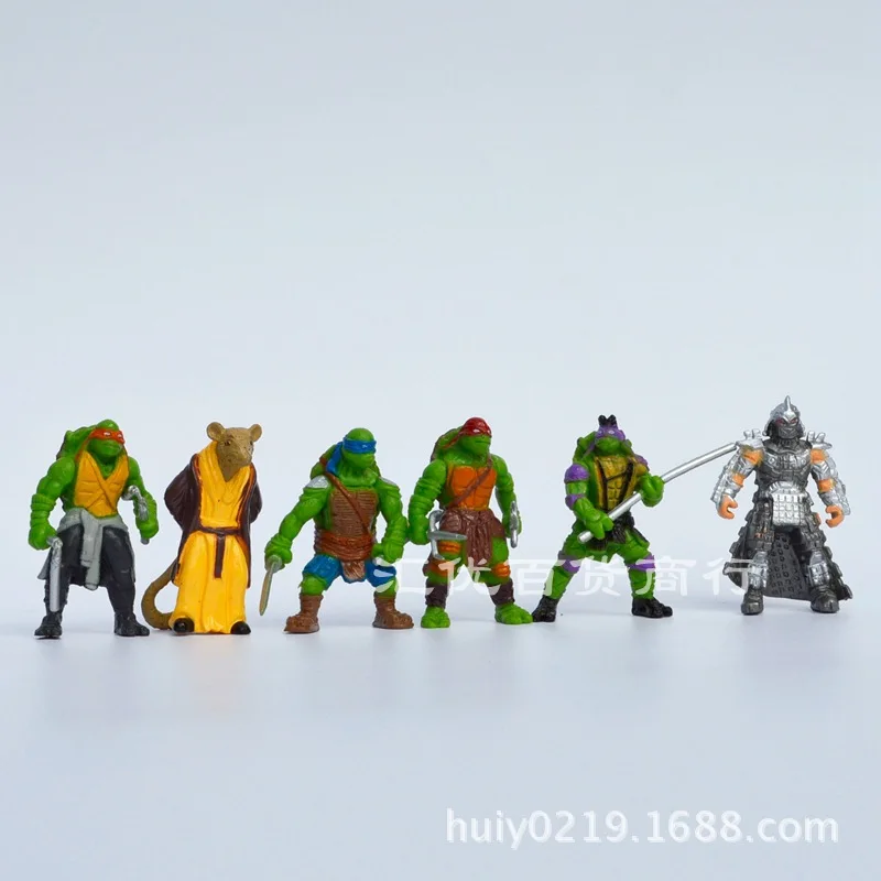 

2 Generation 6-Teenage Mutant Ninja Turtles Cream Phone Case DIY Doll Micro Landscape Material Mobile Phone Rope Doll
