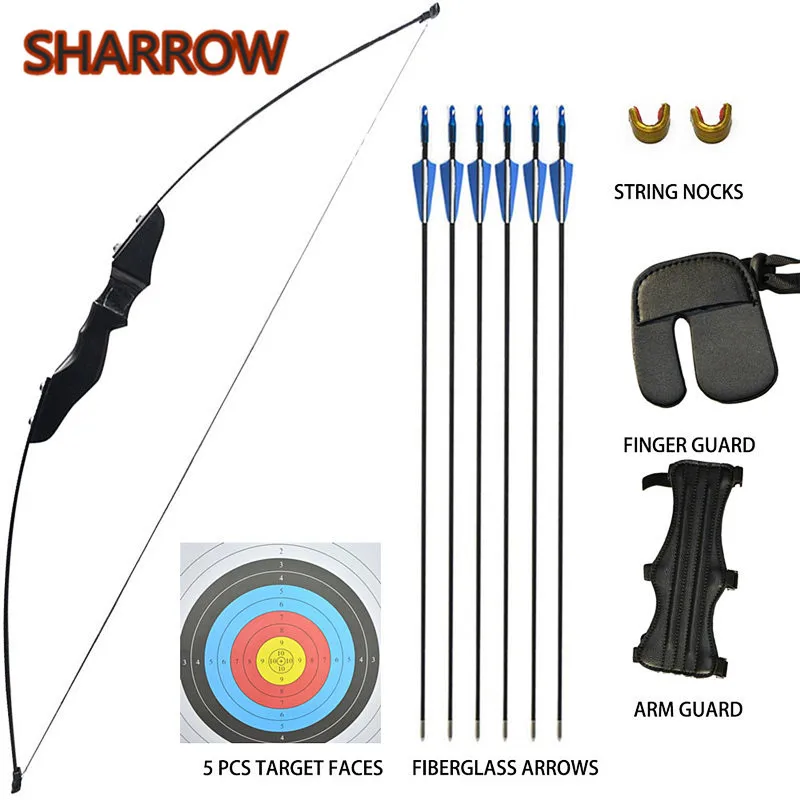 1set 40lbs Adult Youth Junior Archery Straight Recurve Bow Right Hand