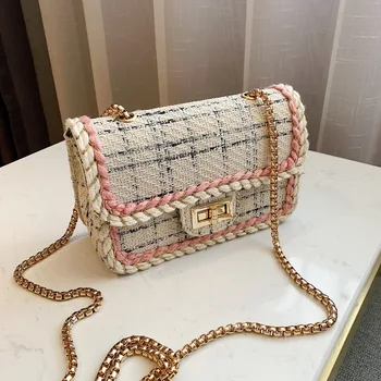 

Bags for women 2019 New Korean FashionJoker Messenger bag chain fashion small square bag foreign style bag
