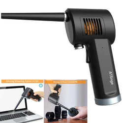 Plumeau d'air sans fil pour le nettoyage des ordinateurs, remplace les bidons de gaz comprimé, souffleur de nettoyage Rechargeable pour appareil photo d'ordinateur 
