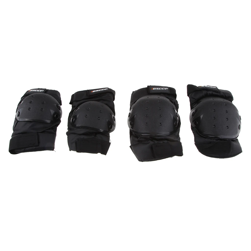 Black Waterproof Brace Support Strap Wrap Knee Shin Cover Pads for Motorcross Outside Riding