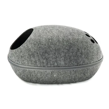 

Dog Cat Bed Cave Sleeping Bag Zipper Egg Shape Felt Cloth Pet House Cat Basket Products for Cat Animals Supplies LBShipp