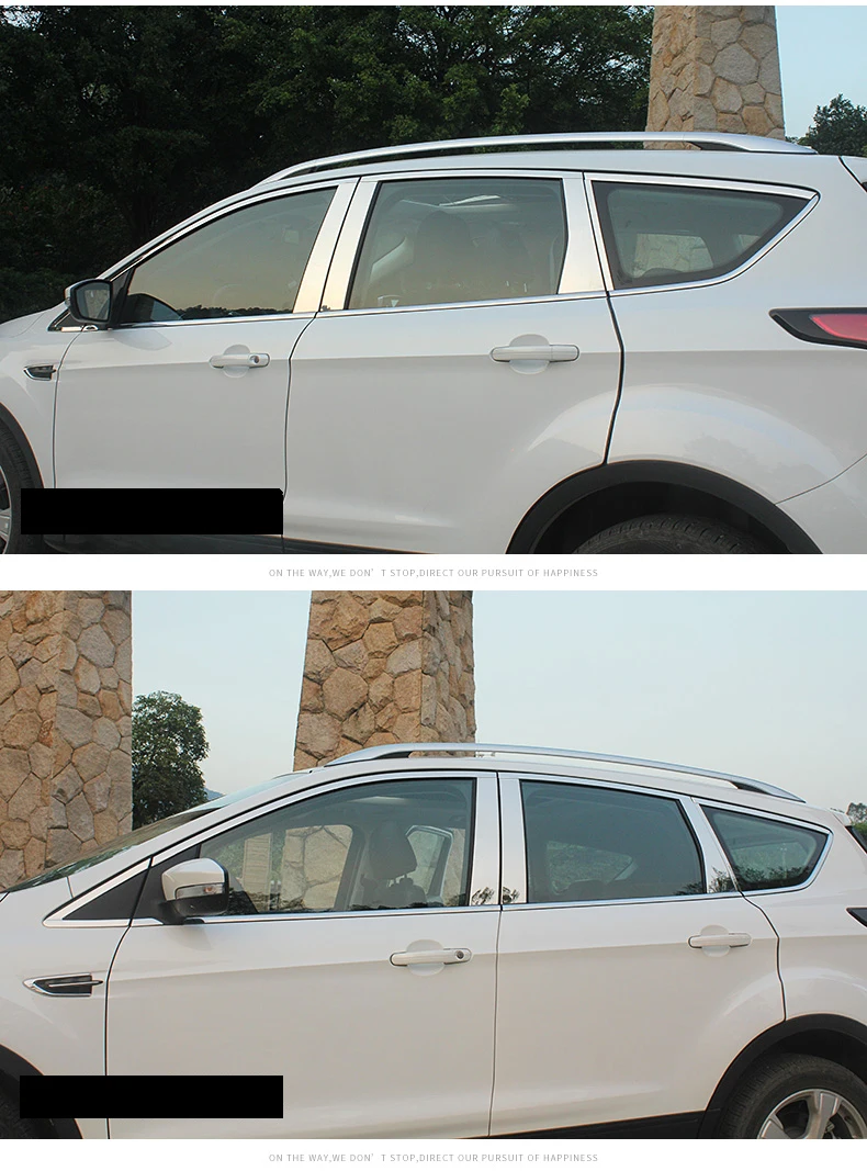 Нержавеющая сталь внешний подоконник крышка планки для ford kuga 2012 2013